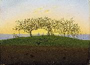 Caspar David Friedrich Hill and Ploughed Field near Dresden oil